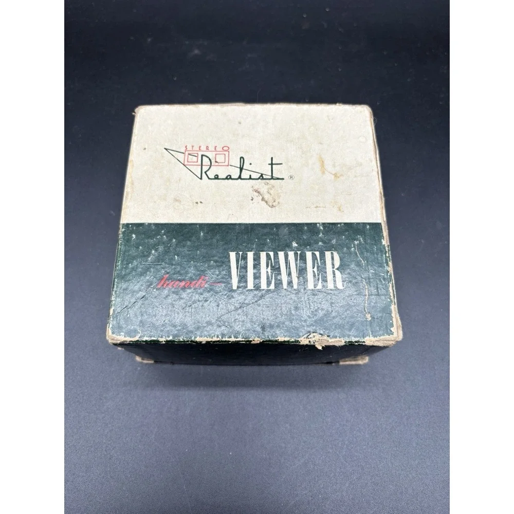 Stereo Realist Handi-Viewer Model ST 63A Green Vintage 3D Slide Viewer W/ Box